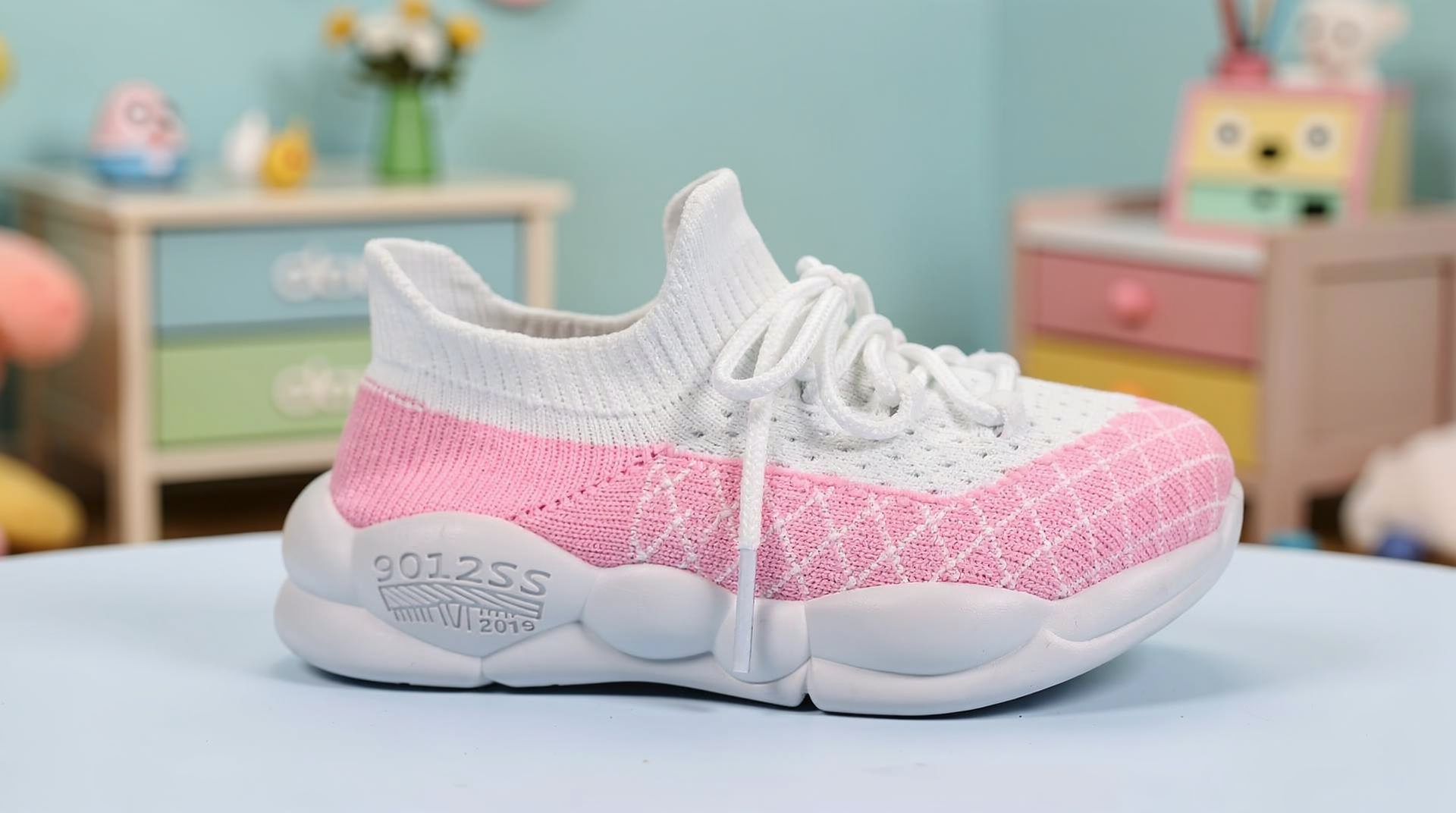 Tenis Deportivo Infantil ROSA B./ BLANCO