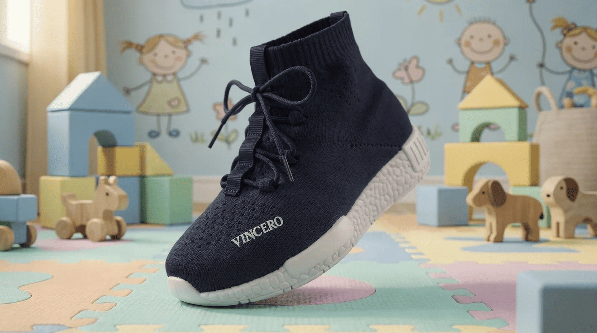 Tenis Deportivo Alto Infantil MARINO